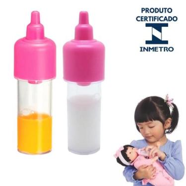 Imagem de Mamadeira Magica Leite E Suco Laranja Brinquedo De Boneca Menina - 20 