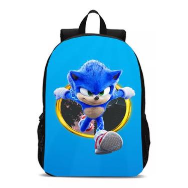 Imagem de Mochila Infantil Meninos Desenho Super Sonic Novidade - Geek Skin, Pre