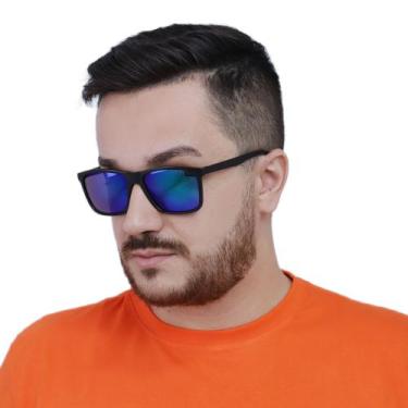 Imagem de Óculos de Sol Masculino Varias Cores Proteção UV400 Envio Imediato Aco