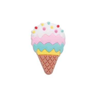 Imagem de Aplique Sorvete Rosa Silicone - 3,5cm - 4 Un - Artegift - Rizzo