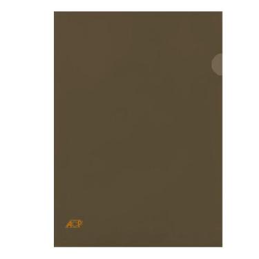 Imagem de Kit Pasta em L A4 Acp Protetor Documentos C/10 unidades, Fumê