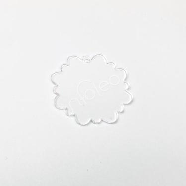 Imagem de Base Acrílico Tag Redonda 5cm Escalope 3 para Chaveiro - Infoleo