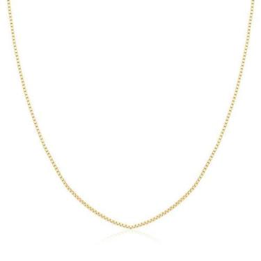 Imagem de Corrente de Ouro 18k malha veneziana de 40 cm - Safira, Único