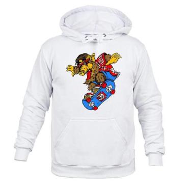 Imagem de Moletom Algodão Inverno Skatista - Surprass, Branco, GG