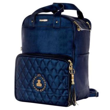 Imagem de Mochila Multifuncional Maternidade Urso Azul Marinho - Talismã