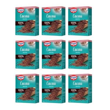 Imagem de Kit c/ 09un Cacau em Pó 100% de 150g cada - Dr. Oetker