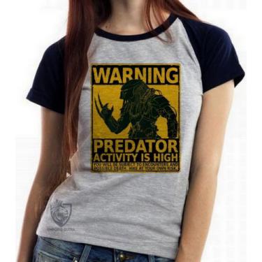 Imagem de Baby look blusa feminina ou Camiseta unissex Predador cartaz  - Empóri