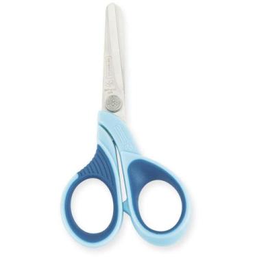 Imagem de Tesoura Escolar Azul 4 com Cabos SOFT Touch - Mundial