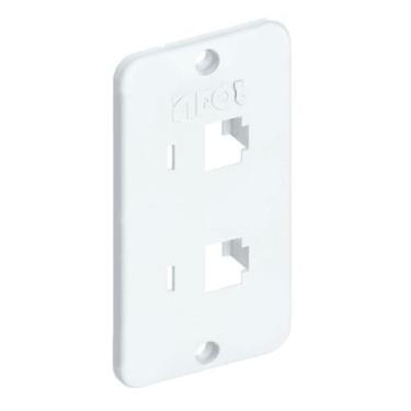 Imagem de Tampa Condulete PVC Branca 2 RJ45 1 Polegada INPOL