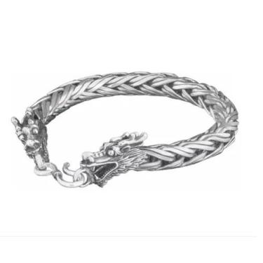 Imagem de Pulseira Palmeira Bali Prata 925 Fecho De Dragão 6mm - DR Joias