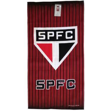 Imagem de Toalha de Banho São Paulo Algodão Oficial - Buettner, Único, Vermelho