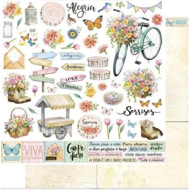 Imagem de Papel Scrapbook Dupla Face ColecÃO Encanto Sd-1164 30,5x30,5cm Litoart