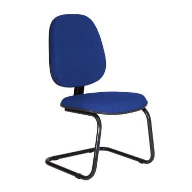 Imagem de Cadeira Gerente Turim Pé Continuo - Flex Cadeiras, Azul
