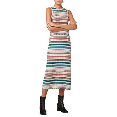 Imagem de Paul Smith Vestido de malha listrado feminino, Marfim, G