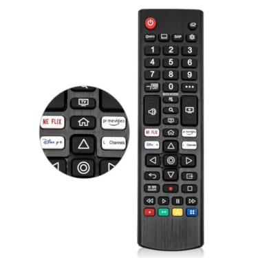 Imagem de Controle remoto universal AKB76040302 para LG TV NanoCell 4K 8K Smart TV com botão de canais Netflix/Prime Video/Disney/LG