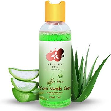 Imagem de Sabonete em gel feminino Yoni (142 g) para higiene feminina e odores, auxílio menstrual, restaura o equilíbrio do pH, ajuda e acalma a coceira e queima, mistura de ervas naturais com extrato de Aloe Vera (Aloe Vera)