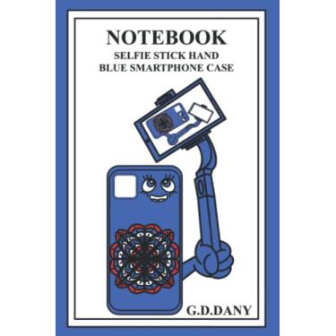 Imagem de NOTEBOOK SELFIE STICK HAND BLUE SMARTPHONE CASE