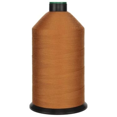 Imagem de HILOHILO Rosca Corespun de poliéster extra forte Tkt30 Tex80 J20, 5700 m, fio jeans adequado para jeans e roupas de trabalho (caramelo)