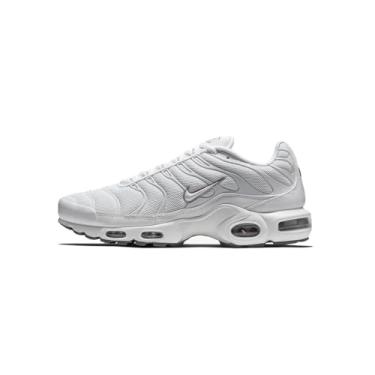 Imagem de Nike Air Max Plus - Branco / Branco / Preto / Cinza Frio, Branco/preto/cinza claro/branco, 37