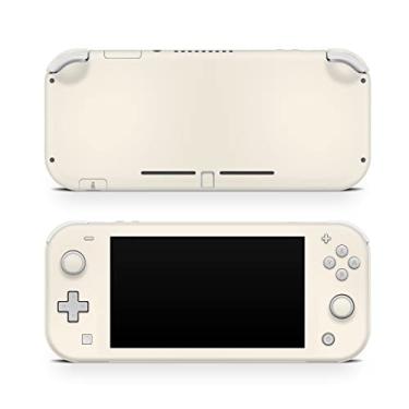 Imagem de Tacky Design Película de decalque de cor sólida compatível com Nintendo Switch Lite Skin Wrap, capa clássica para Nintendo Switch Lite, decalque de vinil premium 3M (creme)