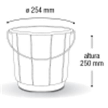 Imagem de Balde plastico 10 litros (alca de ferro) ARQPLAST amn - Casa Limpa