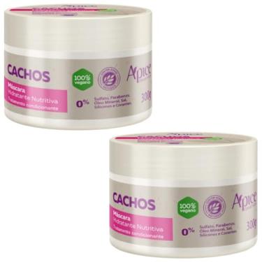 Imagem de Kit 2 Mascara Hidratante Apse Apice Cachos Nutritiva Capilar Vegano Profissional 300g