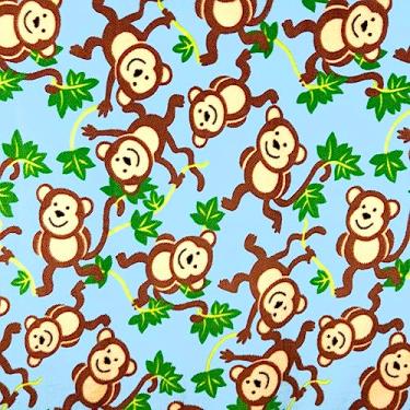 Imagem de Barcelonetta | Tecido de lã | Tecido cobertor | 45 cm x 152 cm | Lã polar | Macio, Pelúcia, Anti-Pílula | Poncho, Fronha, Calça PJ, Almofada, Forros, Máscara para os Olhos (Azul Macaco, 4,5 m)