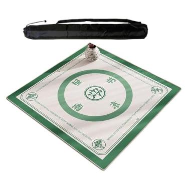 Imagem de Tapete Grande Quadrado De Mahjong Para Mesas, Capa De Mesa Silenciosa E Com Redução De Ruído Para Reuniões Familiares, Toalha De Mesa Antiderrapante Para Jogos De Tabuleiro De Pôquer(130cm/51.18in)