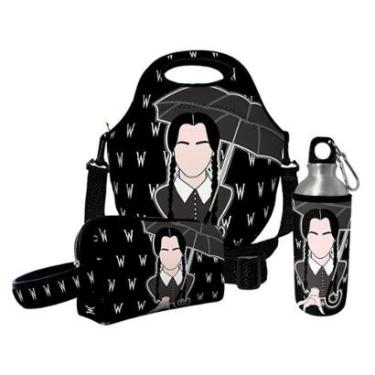 Imagem de Kit Escolar Infantil Lancheira Térmica + Necessaire Plus + Squeeze de Alumínio – ISOPRENE – Me-Unissex