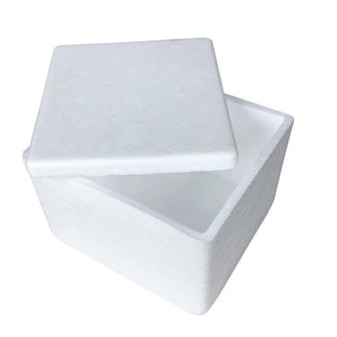 Imagem de Caixa Térmica Isopor Eps Pequena Sorvete Doces 16X12Cm