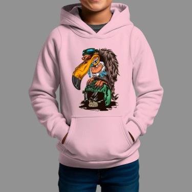 Imagem de Moletom Canguru Infanto Juvenil Streetwear Casual Moda De Rua Tecido M