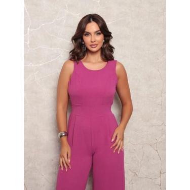 Imagem de Macacão Longo Social Elegante Feminino Confortavel - Catarinense Bella