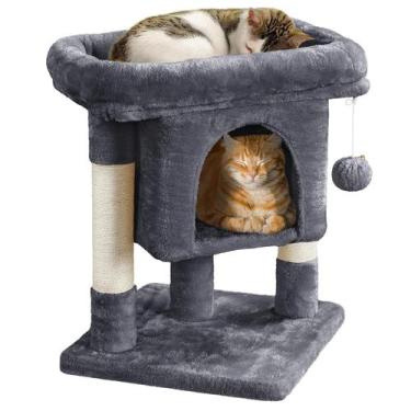 Imagem de Torre de Gato Yaheetech 60cm - Arranhador Cinza Escuro