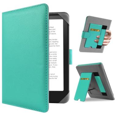 Imagem de HoYiXi Capa universal para Kindle Paperwhite/Colorsoft 2024 de 7,8 polegadas, compatível com 17.3 cm Paperwhite Kobo Clara HD/Kobo Clara 2E eReader, capa protetora com suporte dobrável, bolso