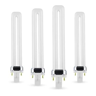 Imagem de Circle (Pacote com 4) PL-13W 835, 2 pinos GX23, tubo duplo único em forma de U de 13 watts, lâmpada fluorescente compacta, substitui Philips PLS13W35 GX23 e Sylvania CF13DS835 GX23