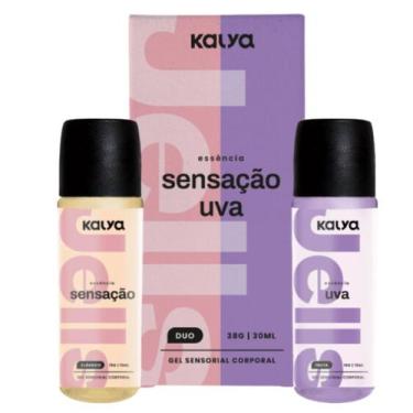 Imagem de Gel Intimo Lubrificante Beijável Hot Duo Sensação e Uva - Kalya