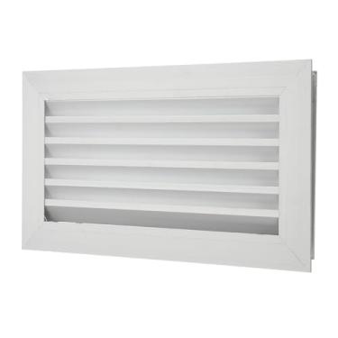 Imagem de PATIKIL Capa de ventilação de porta, 40,6 cm x 20,3 cm, capa de ventilação de grade de alumínio com veneziana para porta de guarda-roupa de armário, tom prata