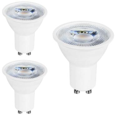 Imagem de Kit 3x Lâmpada LED Dicróica MR16 GU10 6,5W Branco Quente Bivolt