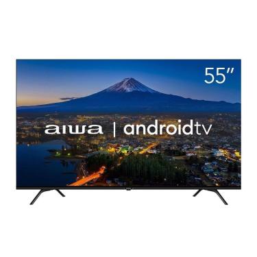 Imagem de Smart TV dled 55 Aiwa AWS-55, 4K, Wi-Fi, 4 hdmi, 2 usb, Controle por Voz, 60Hz