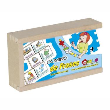 Imagem de Dominó Frases 28 Peças Madeira 1442 Carlu