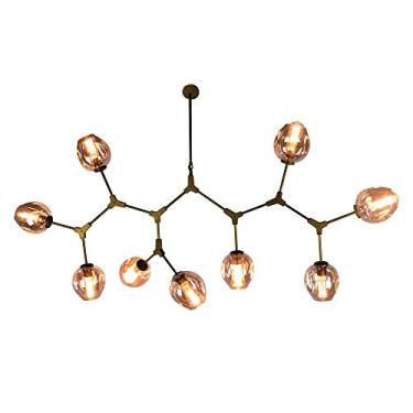 Imagem de Bella Iluminação PENDENTE ORBE (L) 40CM (C) 150, Dourado/Champagne