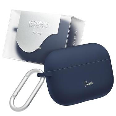 Imagem de superdivision Paleta de 16 cores para Airpods Pro 2ª/1ª geração, capa rígida e antiderrapante, com mosquetão para chaveiro, capa para Apple Airpods Pro 2023/2022/2019 (cabo USB-C/Lightning)