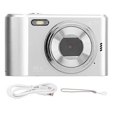 Imagem de Câmera Digital de 48MP 1080p HD, Câmera de Zoom Digital 8x Com Tela TFT de 2,4 Polegadas, Câmera Infantil Recarregável USB Com Selfie, Anti Shake, Câmera Compacta Com Pulseira