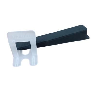 Imagem de Espaçador Nivelador Porcelanato Piso Cerâmica 1,5mm Slim 1000 un + 100