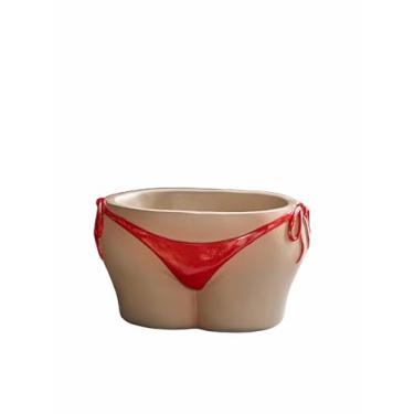 Imagem de Cinzeiros para homens fumadores cinzeiro de mesa criativo personalidade de moda material de resina moderno e simples para uso doméstico escritório ornamentos (cor: vermelho, tamanho: B)