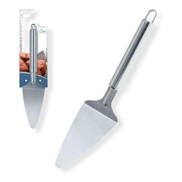 Imagem de Kit 3 Espatula Serra Cortar Bolo Torta Pizza Aço Inox Atacado - WCAN
