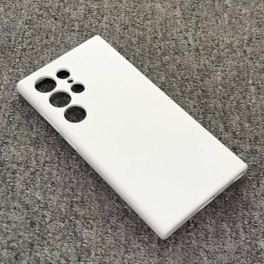 Imagem de Para Samsung Galaxy S24 Ultra Plus Capa de silicone líquido Acabamento macio e sedoso Capa protetora traseira para Galaxy S24Ultra S24 5G, Branco, para Galaxy S24 Ultra