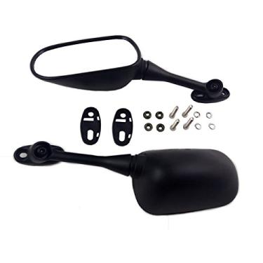 Imagem de OKSTNO Espelho retrovisor de motocicleta para CBR 600 RR 2003-2012 / 1000RR 2004-2006 Preto OEM Stock Style Racing Mirrors - Conjunto esquerdo e direito