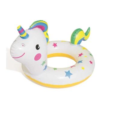 Imagem de Boia Circular Animais Unicórnio Branco