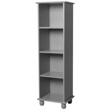 Imagem de Torre Antique Média Lateral 3 Prateleiras Laca Cinza